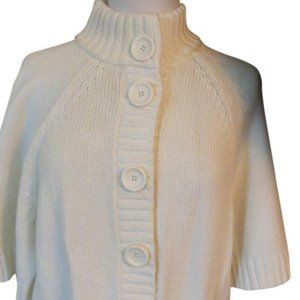 Michael Kors Creme Ivory  Front Sweater Cardigan